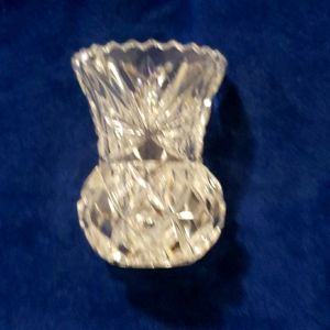 Crystal miniature vase.